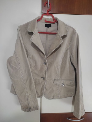 Cotton corduroy jacket beige like new, size 46/L