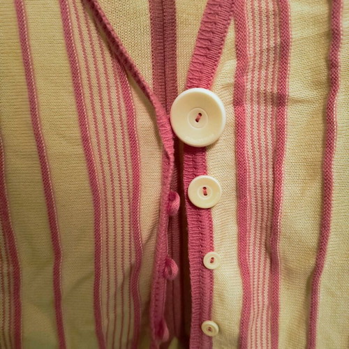 Fullcircle knitted spring blouse and cardigan set like new