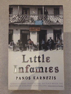 Little Infamies βιβλίο με μαλακό εξώφυλλο σαν καινούργιο από τον Πάνο Καρνέζη