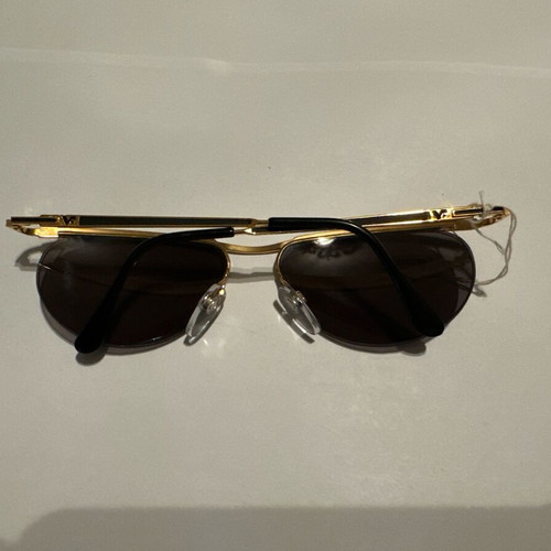 Vintage Vogue sunglasses with gold and black details, new