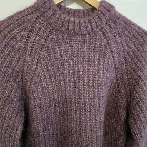 Alpaca H&M sweater purple like new size XS