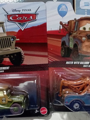 Αυτοκινητάκια Cars πακέτο 2 τεμ. Disney Pixar 1:55 κλίμακα καινούργια