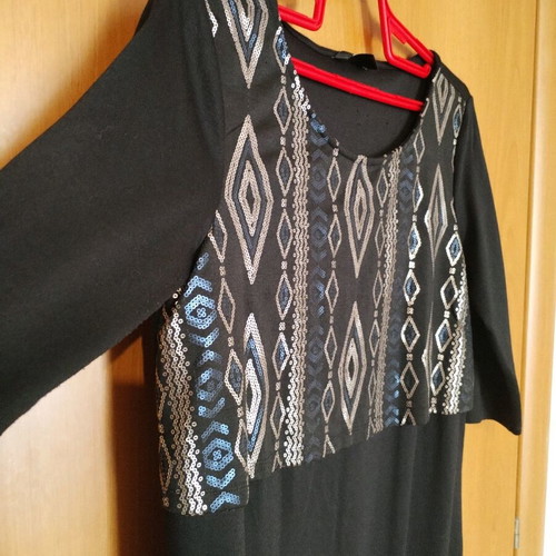 Esmara women's dress like new with shiny details black