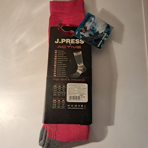 J.PRESS Active men's sports socks for winter sports size 43-44 new