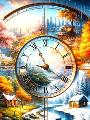 Diamond painting "Epoches kai Chronos" new set 40×40