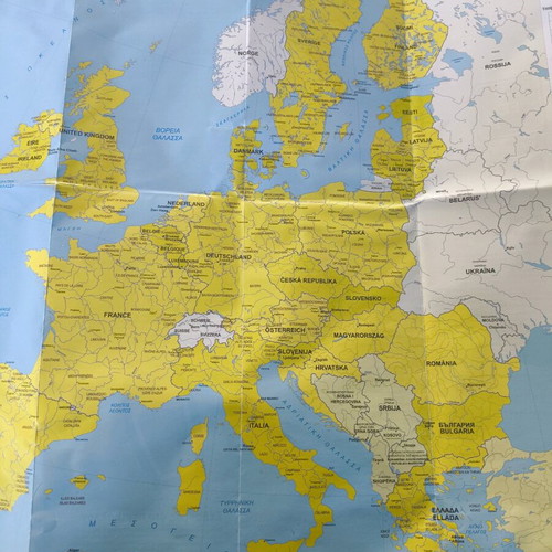 Europe map new with information