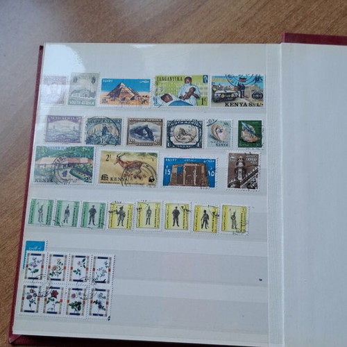 Album with foreign stamps like new