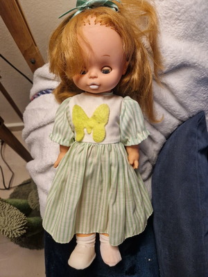 Vintage doll from 1970s-1980s, Greek style