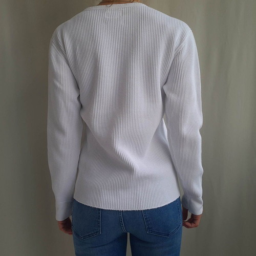 Beams Japan White Cotton Sweater Size M Like New