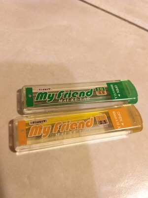 Mechanical pencil leads colorful used, set of 2 pieces