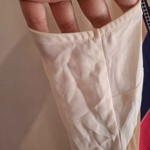 Marks & Spencer top XL used, ivory with multicolor details