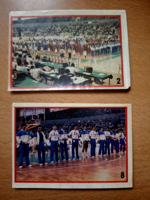 Ευρωμπάσκετ '87 Καρουζελ Αυτοκόλλητα #2, #8 καινούργια