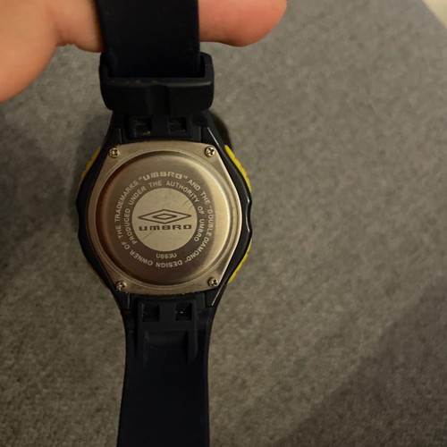 Umbro kids and teens watch used, dark blue, waterproof 50m