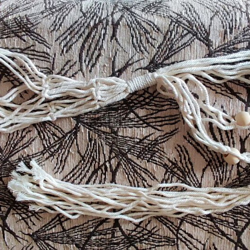 Macrame plant hanger new, double rope for pots
