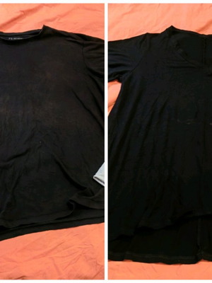 Γυναικείες μπλούζες XL μεταχειρισμένες, μαύρες με φθορές