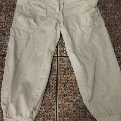 Women's capri tracksuit used, white, size L