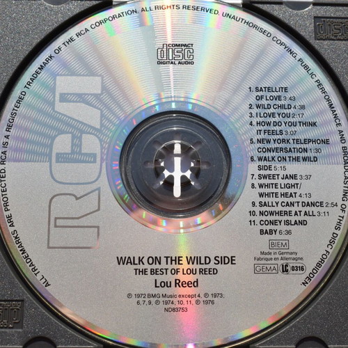Lou Reed Walk On The Wild Side - The Best Of Lou Reed CD used, rock