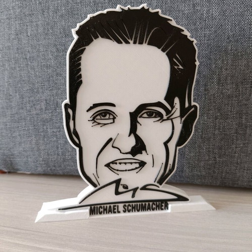Michael Schumacher figure new, 3d printing, PLA material