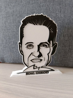 Michael Schumacher figure new, 3d printing, PLA material