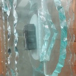Κρυστάλλινο επιτραπέζιο ρολόι σαν καινούργιο, γερμανικής κατασκευής
