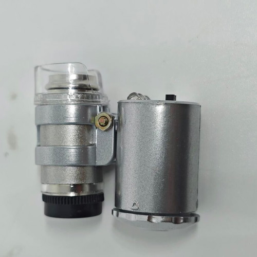 Pocket Microscope 60x with LED and UV Light like new