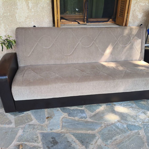 Sofa bed with storage used