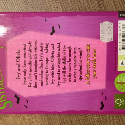 My Sister the Vampire book used, foreign language