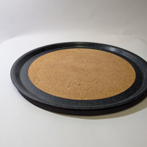 Plastic serving tray with cork 33.5cm used