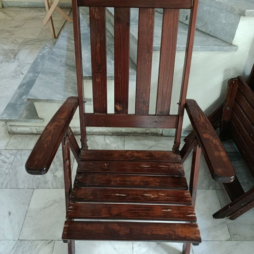 Wooden chairs, set of 6, solid wood