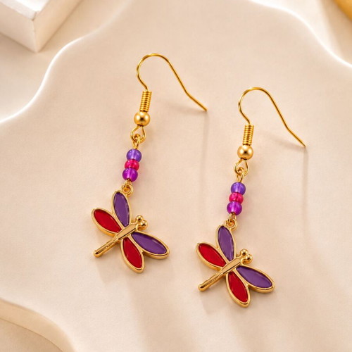 Handmade Boho Earrings Dragonfly Dance in 6+ Colors new