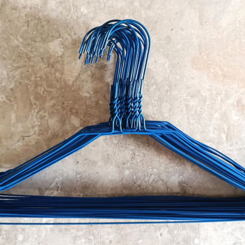 Metal blue hangers used, pack of 40