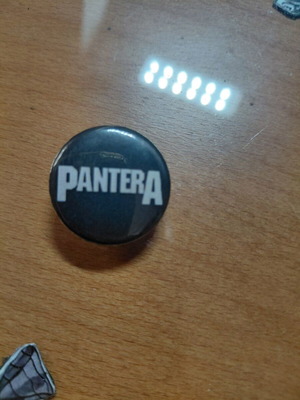 Vintage Pantera metal pin badge like new