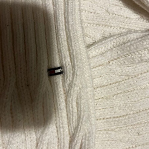 Tommy Hilfiger knitted sweater like new, size XS, white cotton