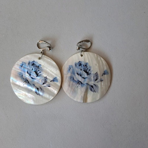 Faux bijoux earrings used, pack of 5 pairs, including horn