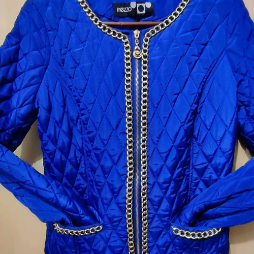 Embellished blazer L like new with gold chain