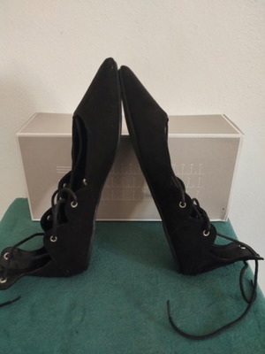 Esmara black ballerinas with laces like new, size 38