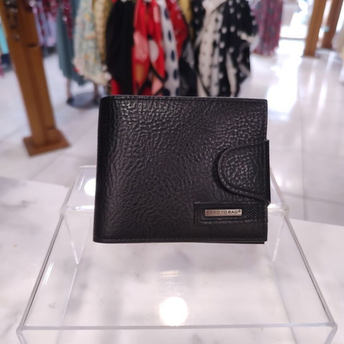 Men's BAG TO BAG leather wallet black new Masterpiece Organizer