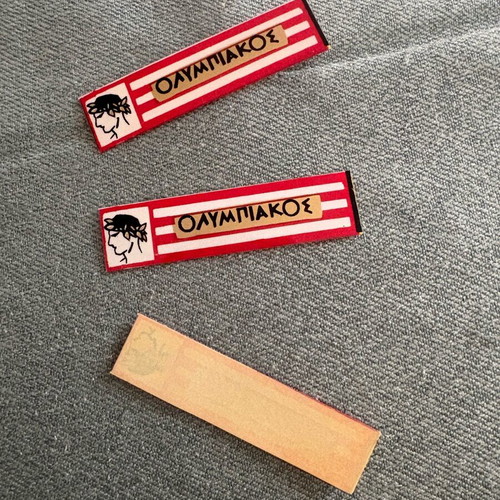 Olympiakos collectible stickers new, set of 3 pieces