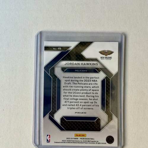 Κάρτα Jordan Hawkins Rookie Emergent Green Prizm 2023-24 καινούργια