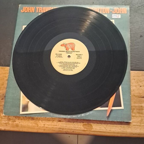 Grease soundtrack vinyl used, John Travolta Olivia Newton-John