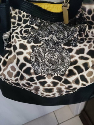 Just Cavalli black hand bag like new