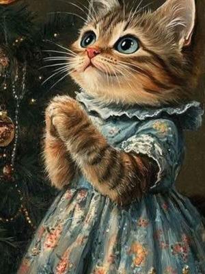 Коледни картички като ново, комплект от 11 броя