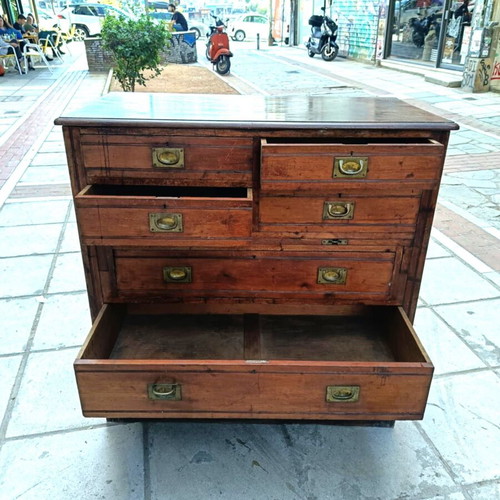 British military chest of drawers used, late 19th century
