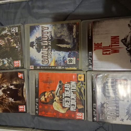 PS3 games used, collection of 18 pieces