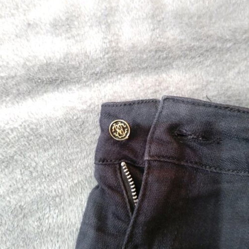Roberto Cavalli denim pants like new with rhinestone details, size S