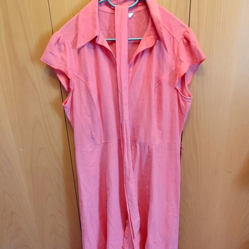Semizie linen dress Marks & Spencer like new, coral color