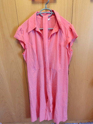 Semizie linen dress Marks & Spencer like new, coral color