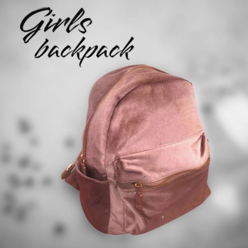 Pink metallic backpack with rhinestones like new