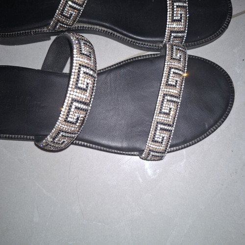 Soft Walk sandals size 40 used with meander and strass