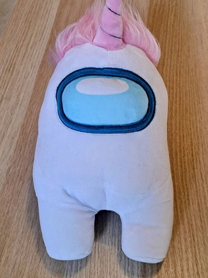 Among Us plush White Crewmate 30cm like new